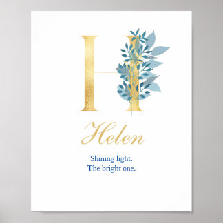 Poster Alphabet H Imprimer Nom initial Signification Post