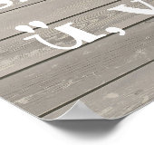 Poster alphabet hongrois en bois (Coin)