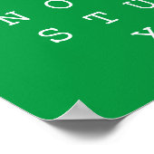 Poster alphabet latin, ABC anglais (Coin)