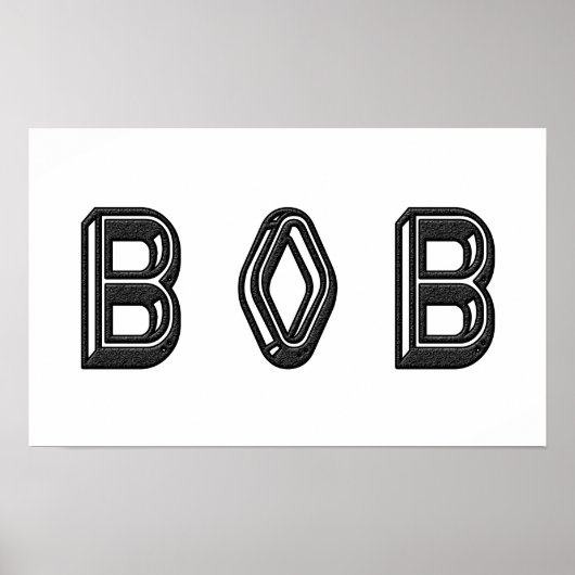 Poster Alphabet Lettre Nom Art (Devant)