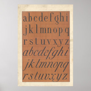 Poster Alphabet (Lettres romaines)