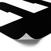 Poster Alphabet majuscule M (Coin)