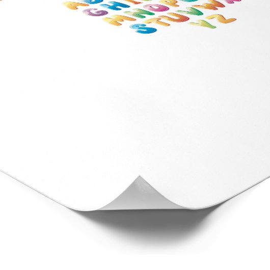 Poster Alphabet mignon (Coin)