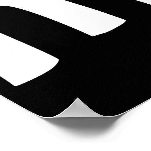 Poster Alphabet minuscule m (Coin)