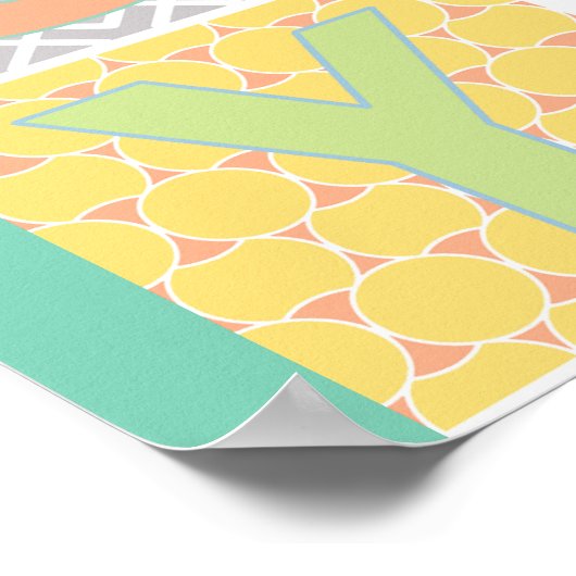 Poster Alphabet moderne (Coin)