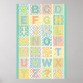Poster Alphabet moderne (Devant)