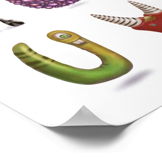 Poster Alphabet Monster (Coin)