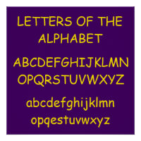 Alphabet par Janz Purple ABC