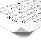 Poster Alphabet phonétique de l'OTAN, Mur de l'aviation (Coin)