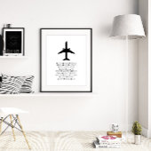 Poster Alphabet phonétique, OEuvre murale, Cadeau pilote