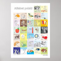 Poster alphabet polonais
