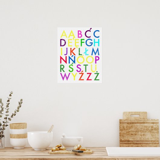 POSTER ALPHABET POLONAIS (Cuisine)