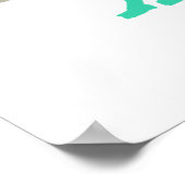 Poster Alphabet pour enfants - tons verts (Coin)