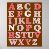 Poster Alphabet pour fille (Devant)