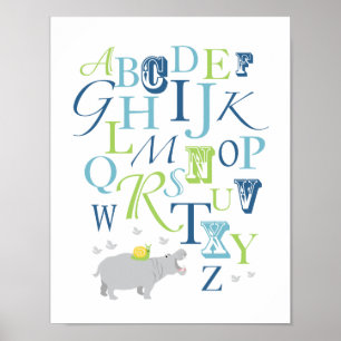 Poster Alphabet pour garçons