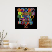 Poster Alphabet pour la chambre d'enfant (Cuisine)