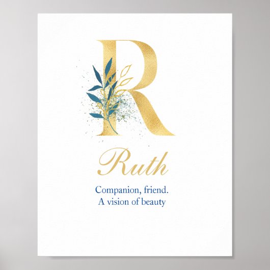 Poster Alphabet R Imprimer Nom initial Signification Post (Devant)