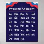 Poster Alphabet russe (Devant)