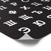 Poster alphabet russe (Coin)