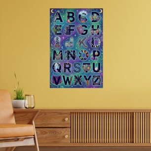 Poster Alphabet sorcier A-Z