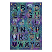 Poster Alphabet sorcier de A à Z (Devant)