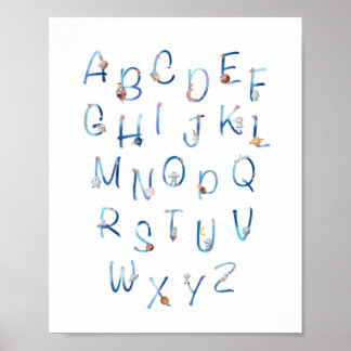 Poster Alphabet spatial
