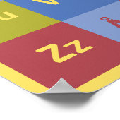 Poster alphabet suédois personnalisable (Coin)