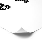 Poster Alphabet tressé | Grille de lettres gras (Coin)