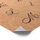 Poster alphabet victorien vintage calligraphie (Coin)