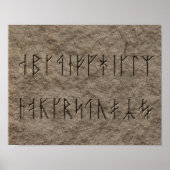 Poster Alphabet viking (Devant)