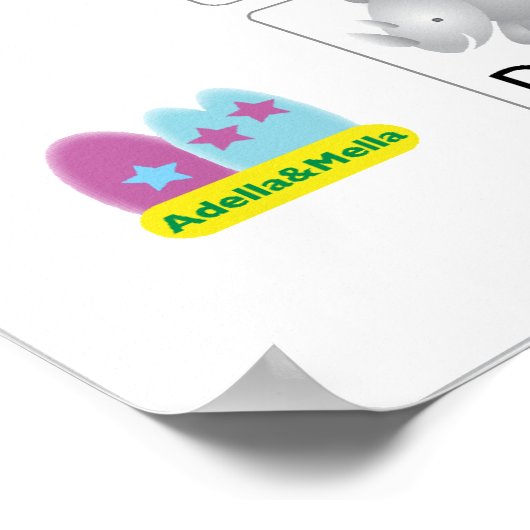 Poster Alphabets animaux (Coin)