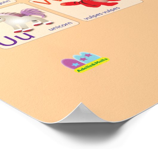 Poster Alphabets animaux (Coin)