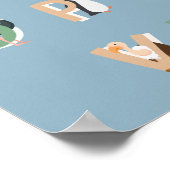 Poster Alphabets animaux (Coin)