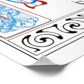 Poster Alphabets Art Nouveau, Mucha (Coin)