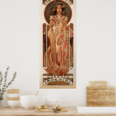 Poster Alphons Mucha Cremant impérial (Cuisine)