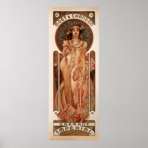 Poster Alphons Mucha Cremant impérial