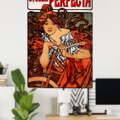 Poster Alphons Mucha Cycles Perfecta (Bureau à domicile)