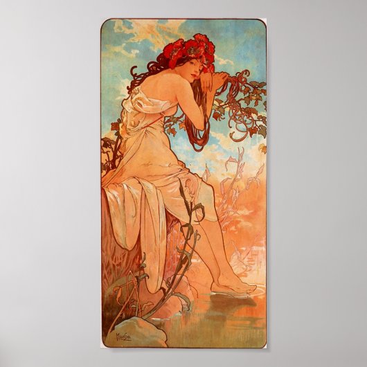 Poster Alphons Mucha été (Devant)