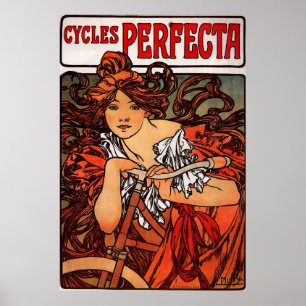 Poster Alphons Mucha fait un cycle Perfecta