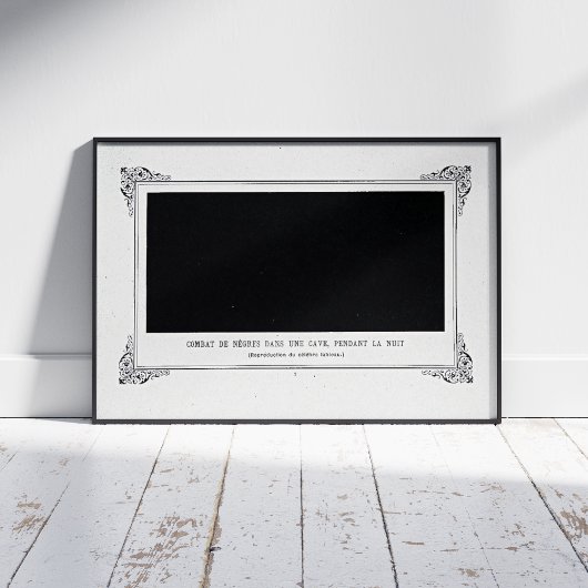 Poster Alphonse Allais, April Fools, Noir, Art Abstrait