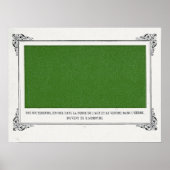 Poster Alphonse Allais, Avril Fools, Vert, Art Abstrait (Devant)