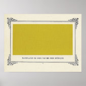 Poster Alphonse Allais, Poisson d'avril, Jaune, Art Abstr (Devant)