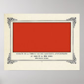 Poster Alphonse Allais, Poisson d'avril, Rouge, Art Abstr (Devant)