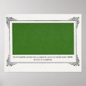 Poster Alphonse Allais, Poisson d'avril, Vert, Art abstra (Devant)