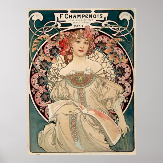 Poster Alphonse Mucha (Devant)