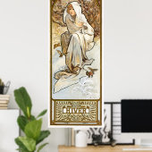 Poster Alphonse Mucha (Bureau à domicile)