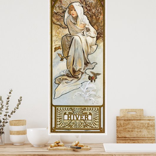 Poster Alphonse Mucha (Cuisine)