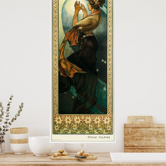 Poster Alphonse Mucha (Cuisine)