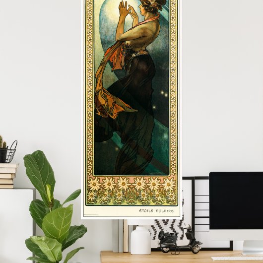 Poster Alphonse Mucha (Bureau à domicile)