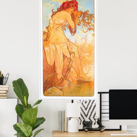 Poster Alphonse Mucha (Bureau à domicile)